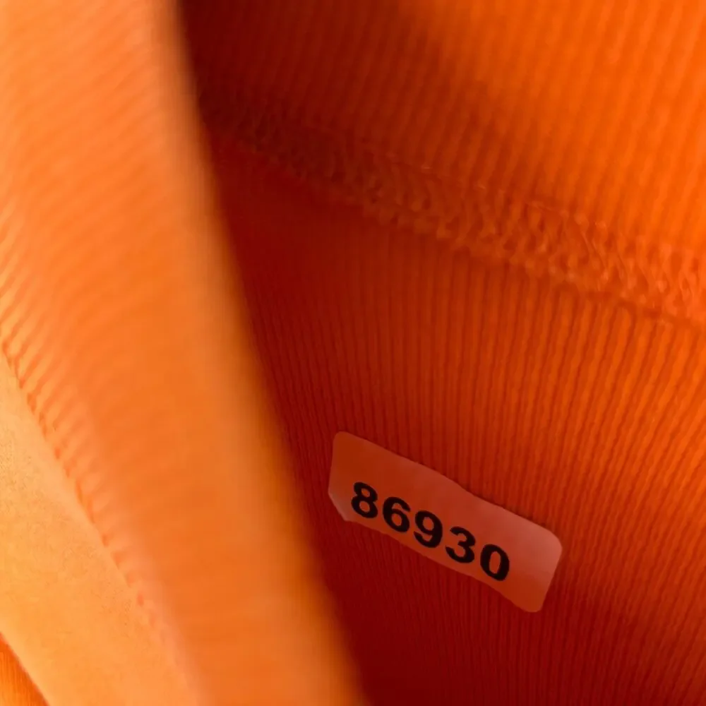 J.CREW Shirt Mens XL OAR Oarsman Ribbed Mock Neck Long Sleeve Cotton Orange VTG